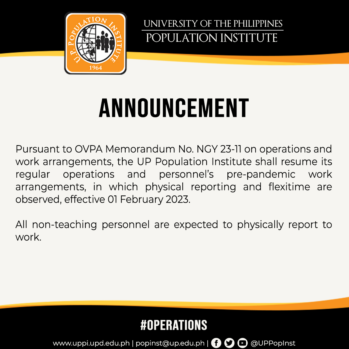 Announcement